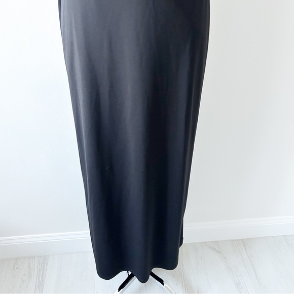 Vintage NEW Deadstock Cache Sequin Beaded Low Back Black Gown Dress Size 4 - Picture 4 of 12